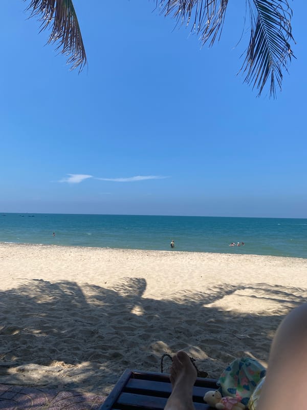 Peaceful morning captured at Vietnam beach resort