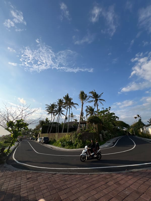 Morning beach scenes captured at Pantai Cemagi, Indonesia