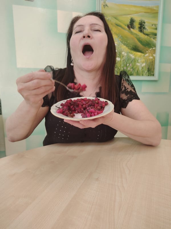 Woman's morning routine captured across Sarapul apartment