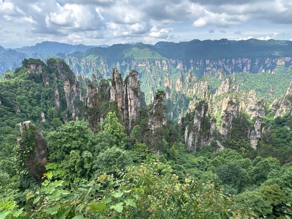 Witness documents Zhangjiajie's towering sandstone pillars at dawn