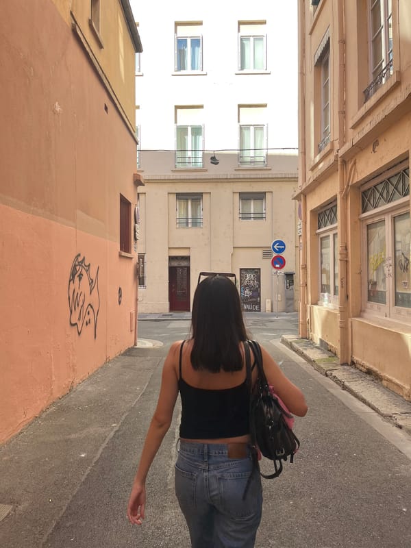 Sunny afternoon street scenes documented in Lyon plaza area