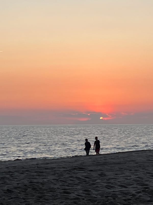 Sunset photographed at Alanya beach, Turkey