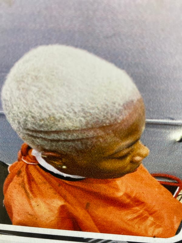 Afternoon at a barbershop in Ado, Nigeria