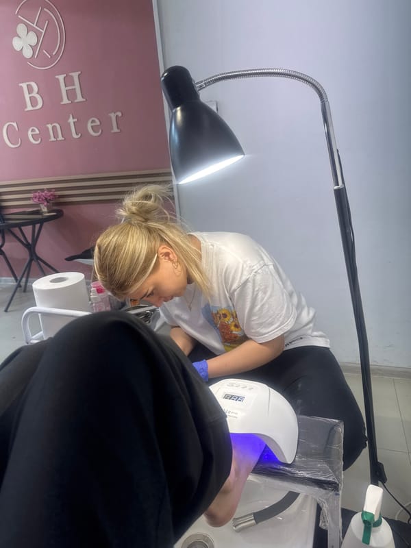 Beauty salon services documented at BH Center in Tbilisi