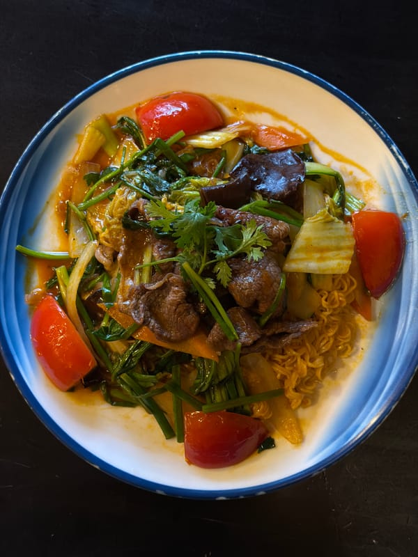 Vietnamese meal photographed in Đà Nẵng