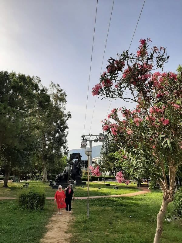 Afternoon scenes captured at Alanya park and castle area