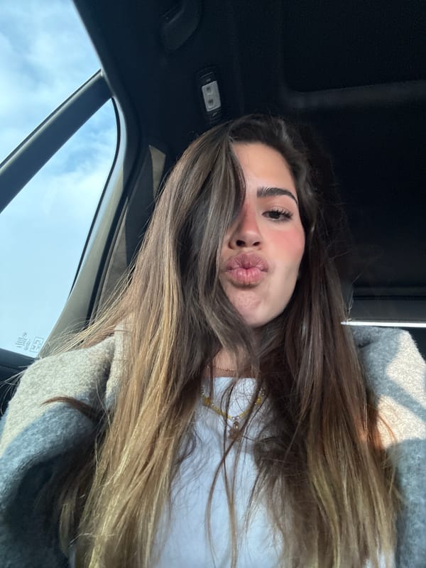 Woman takes selfie in car in Mexico