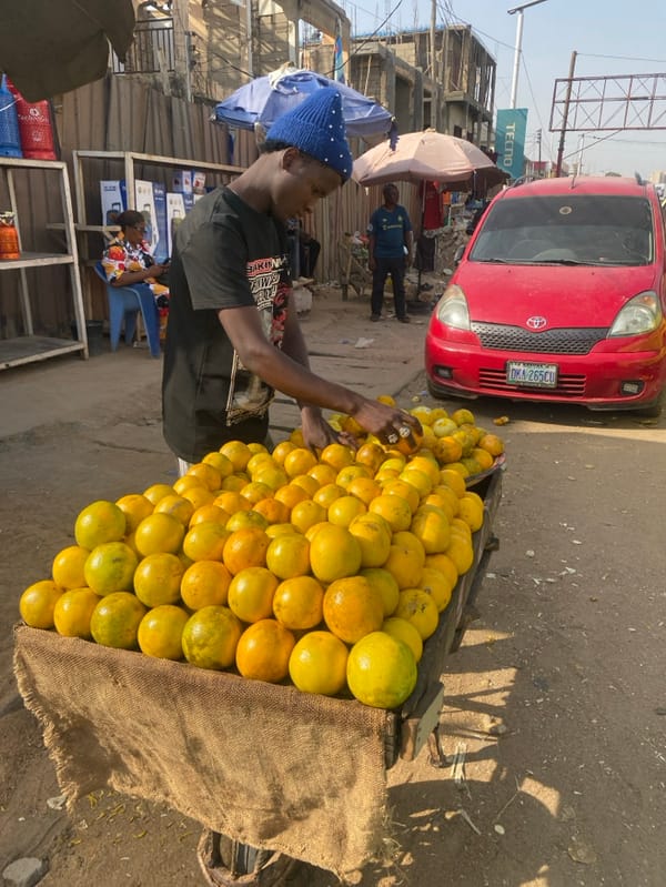 Busy outdoor market activity observed in Maiburiji, Nigeria