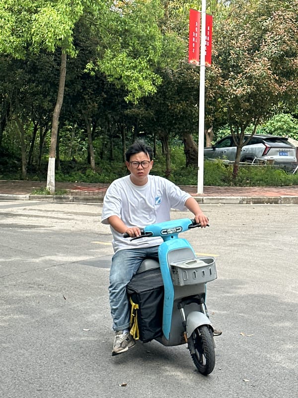 Early morning street cleaning activities observed in Jiangjin, China