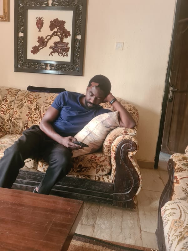Man observed resting indoors on sofa and cot