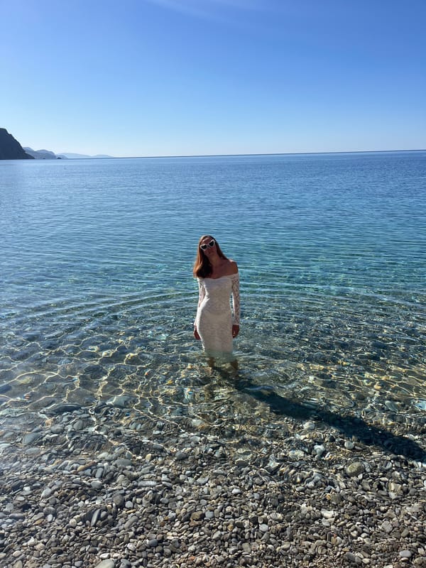 Woman photographed in shallow waters off Budva coast