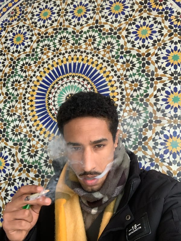 Tangier residents navigate daily life under cloudy February skies