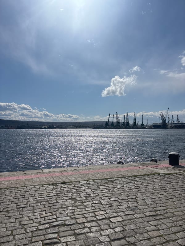 Varna waterfront and Black Sea harbor documented by witness