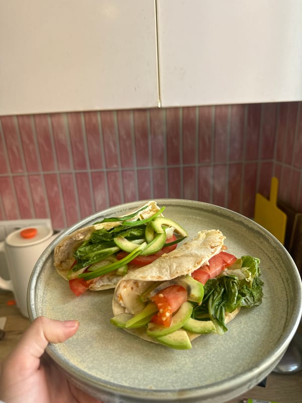 Morning meal photographed in Krasnoyarsk kitchen