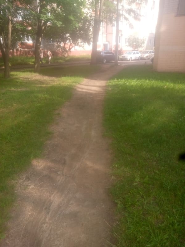 Residential area walkways and green spaces documentation