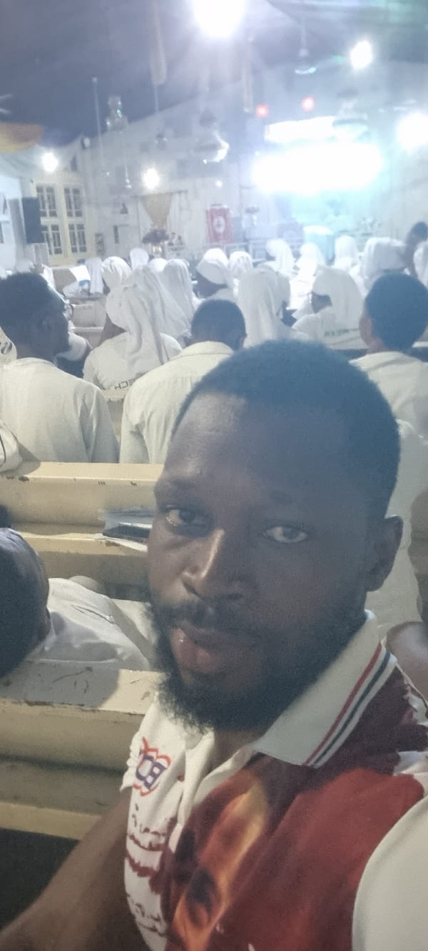 Religious congregation gathers in white robes in Lagos