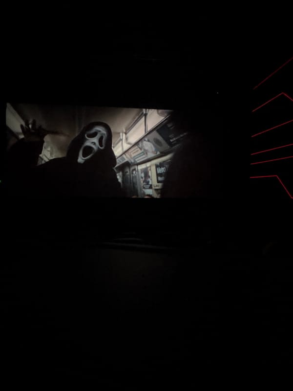 Ghostface mask, Michael name display witnessed in Varna