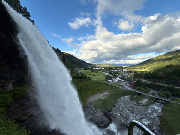 Up close with Steinsdalsfossen waterfall in western Norway