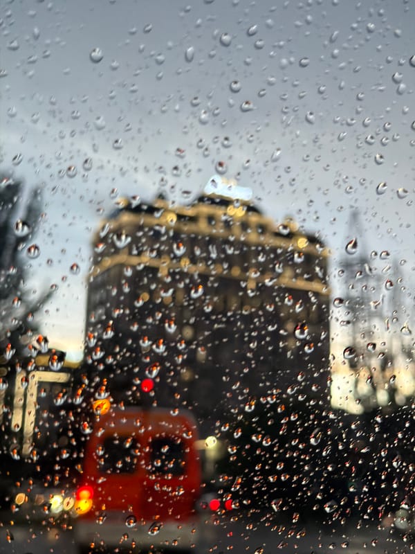 Rainy afternoon documented across Bishkek City, Kyrgyzstan