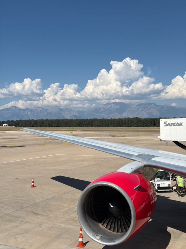 Aircraft serviced at Antalya Airport, Turkey