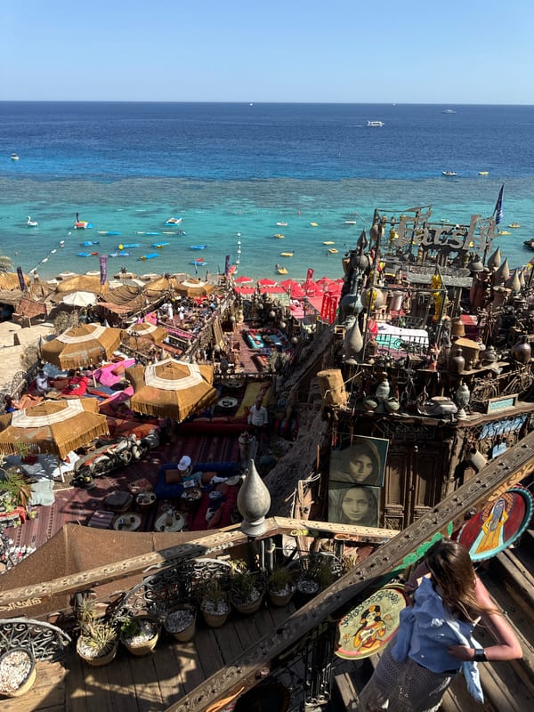 Tourist captures sunny Red Sea coastal views in Sharm El Sheikh