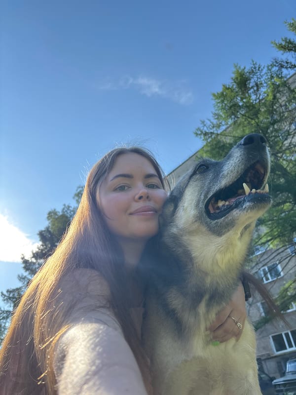 Woman documents early morning pet photography session in Izhevsk