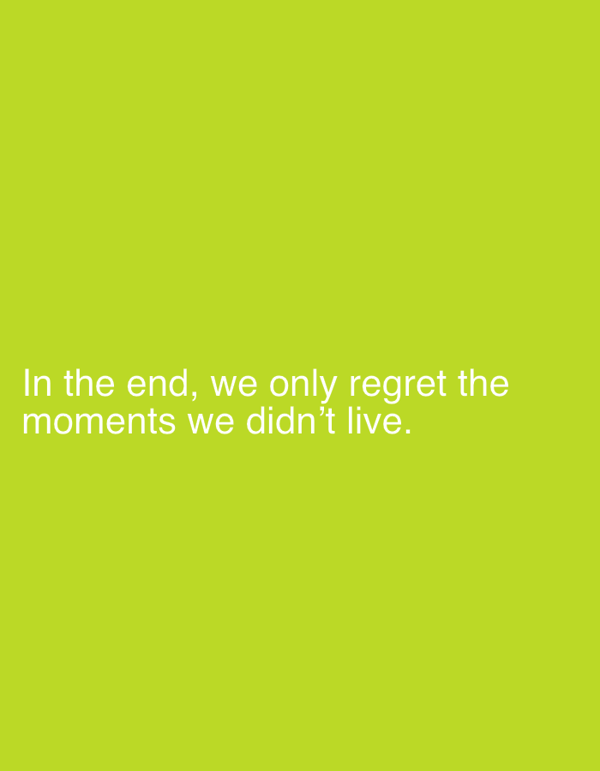 Woman captures life moments amid motivational messages about memory