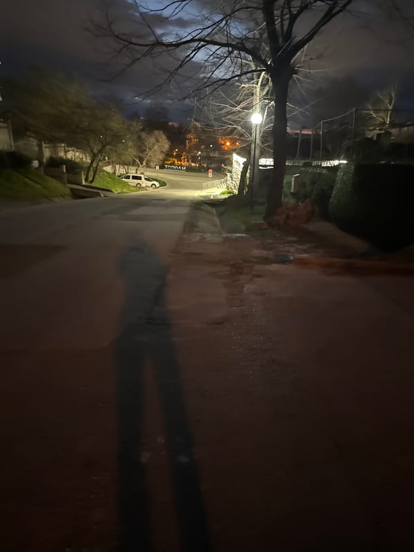 Quiet night street scene documented in Topoli, Bulgaria