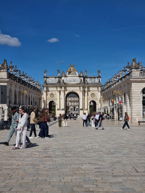 Morning activity documented at historic Place Stanislas, Nancy