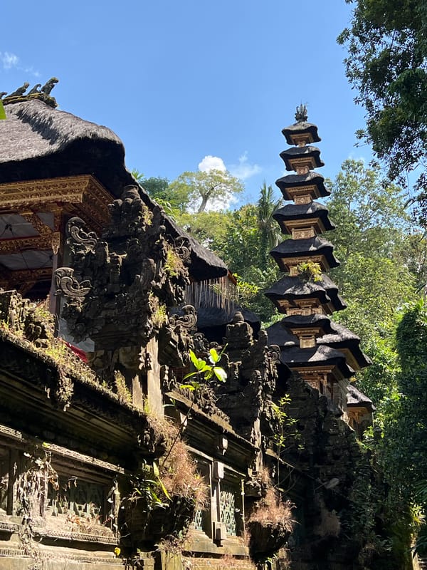Morning temple walk documented in Ubud cultural district