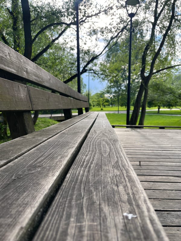Woman, baby spend afternoon at Moscow park boardwalk