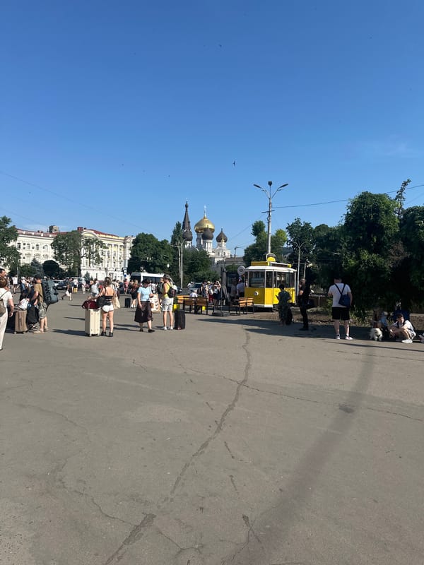 Busy morning at Odesa railway station, June 2026