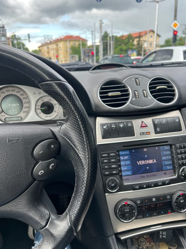 Driver tunes radio to VERONIKA 93.4 FM in Plovdiv