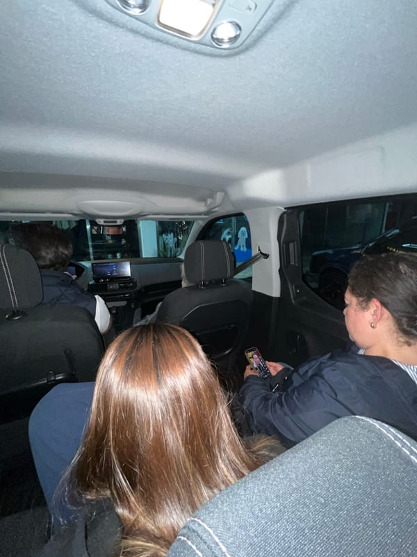 Late night activity near pharmacy in Atlixco, Mexico