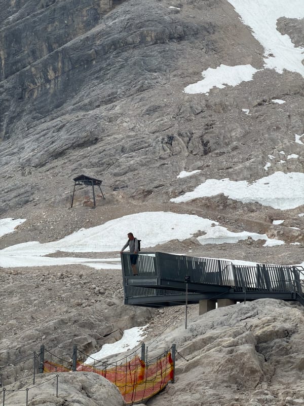 Mountain observation platform visit in the Austrian Alps