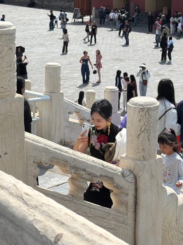 Tourist captures traditional architecture in Beijing's Dongcheng District