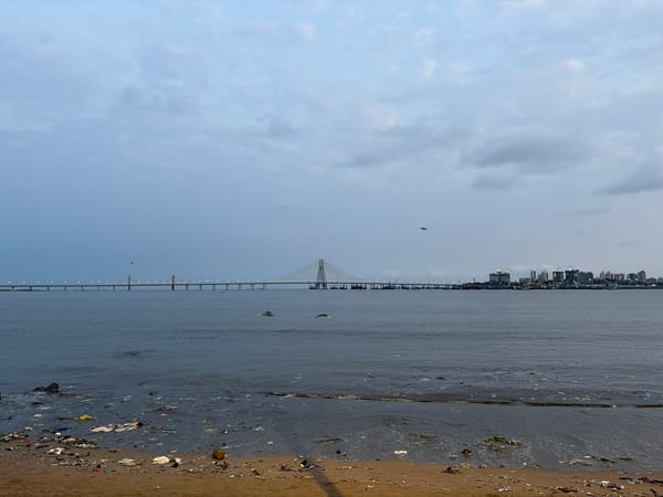 Early morning beach scenes documented in Mumbai