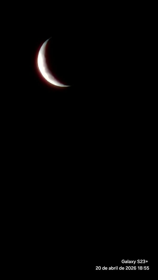 Partial solar eclipse observed and photographed in Maule, Chile