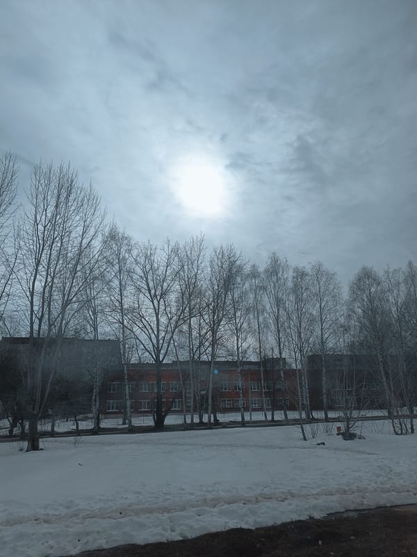 Morning domestic life documented through selfies in Izhevsk