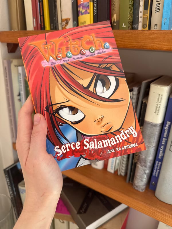 Reader displays Polish fantasy novel in Łódź bookstore