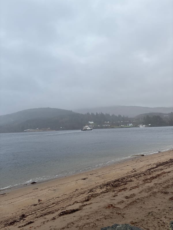 Cloudy coastal morning captured in Corran, UK