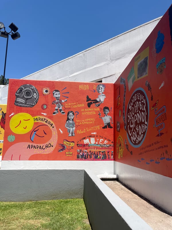Art exhibition documented in San Andrés Cholula, Mexico