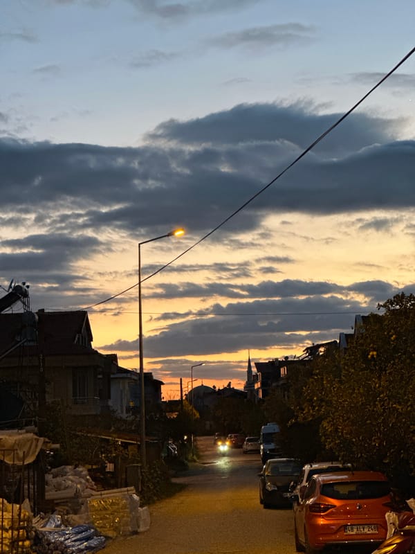 Family evening routine captured in Fethiye, Turkey