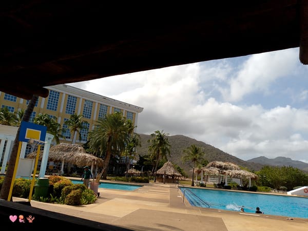 Resort observed on sunny day in Pedro González, Venezuela