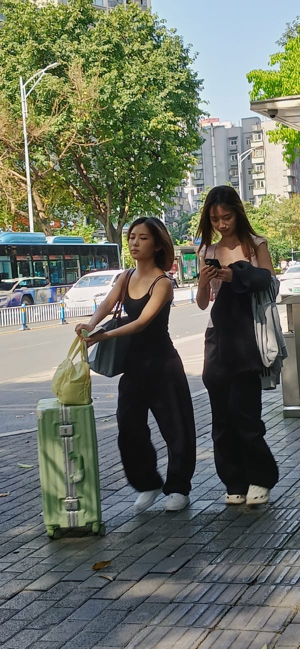 Morning street life documented in Yuzhong District, China