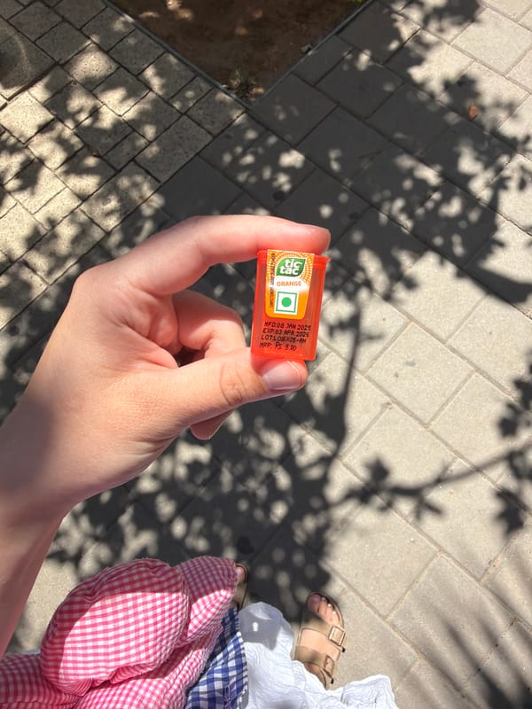 Weekend candy moment captured in Tel Aviv Saturday morning