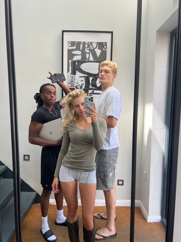 Mirror selfie moment in London