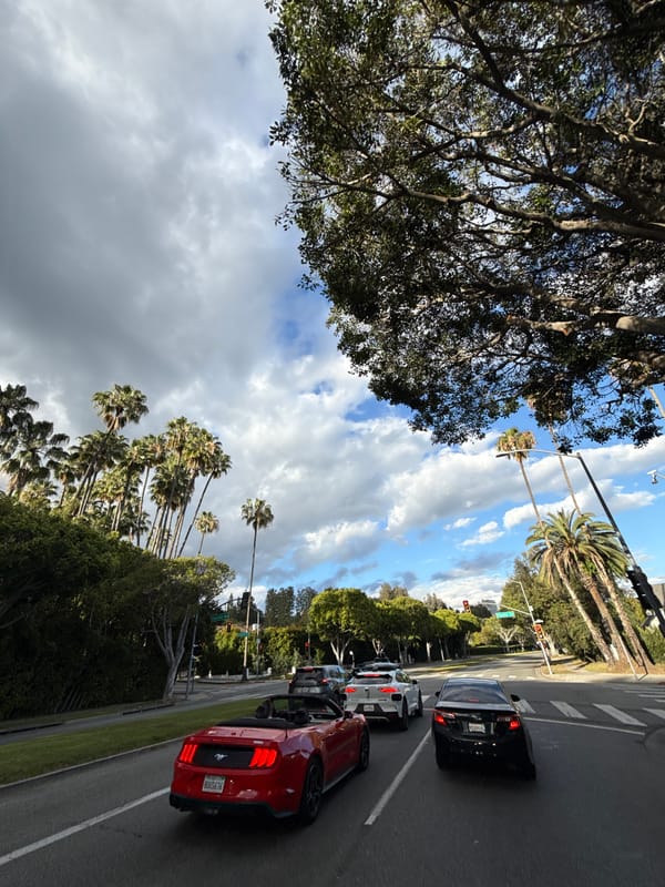 Late night traffic stop captured on Beverly Hills street