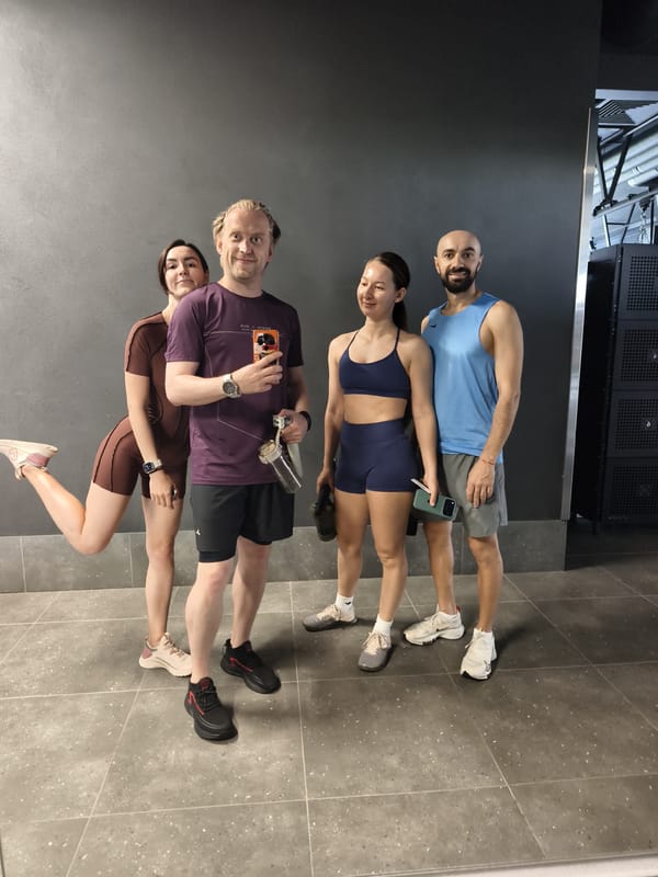 Morning fitness session captured at Tyumen gym