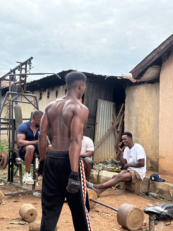 Outdoor gym session in Akwanga, Nigeria